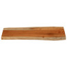 Tablero rectangular madera de acacia borde vivo 100x40x3.8 cm 3