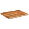 Borda de mesa retangular natural acacia 70x60x3.8 cm 2