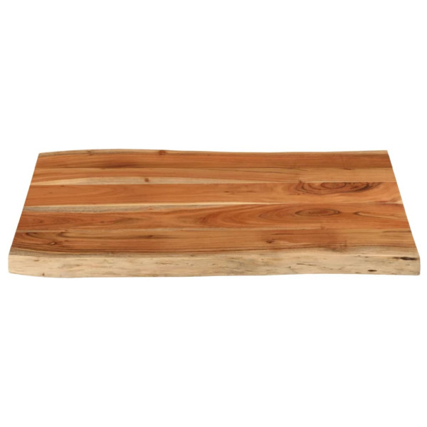 Borda de mesa retangular natural acacia 70x60x3.8 cm M 3