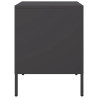 Mesas de cabeceira 2 pcs 36x39x50.5cm aço preto 5