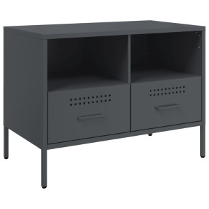 Mueble de TV acero laminado en frío antracita 68x39x50.5 cm H