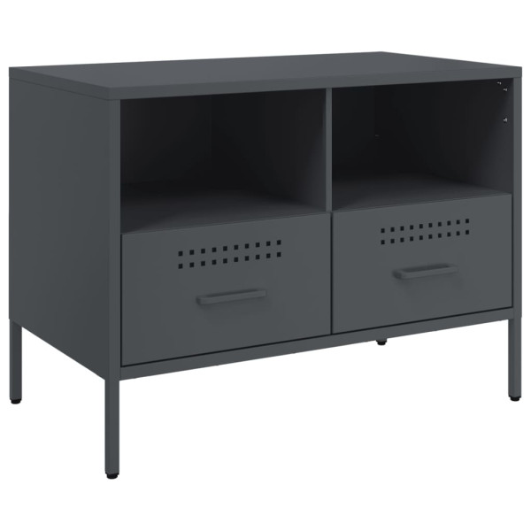 Mueble de TV acero laminado en frío antracita 68x39x50.5 cm M 2
