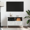 Móvel de TV 68x39x50.5 cm aço branco 3