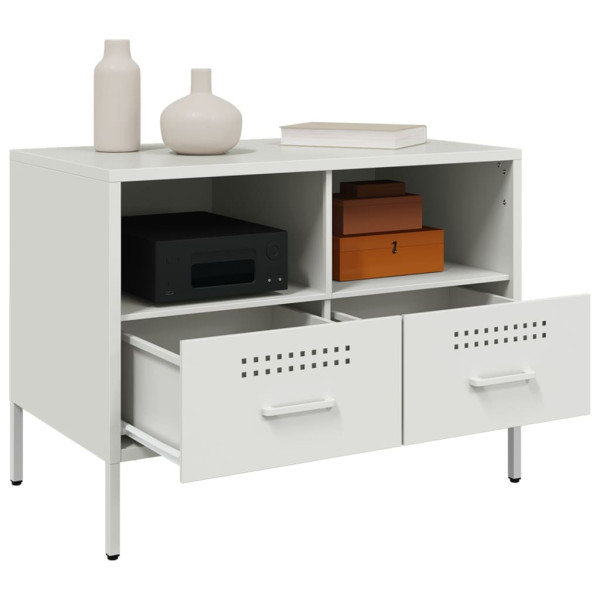 Mueble de TV acero laminado en frío blanco 68x39x50.5 cm M 5