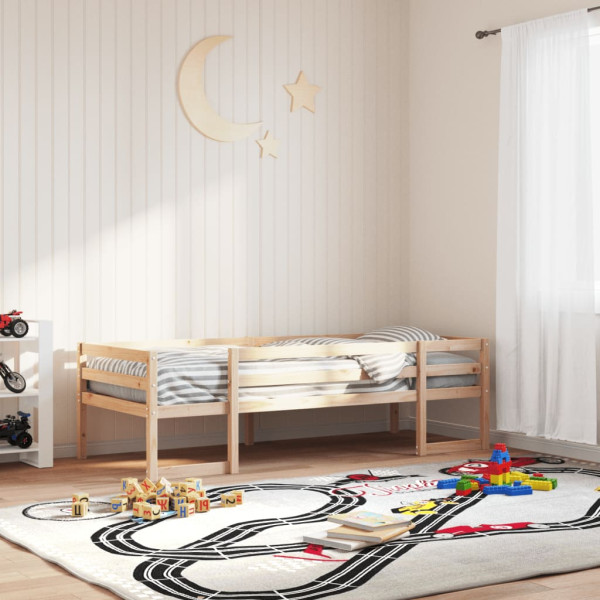 Estructura de cama para niños madera maciza de pino 90x200 cm M 3