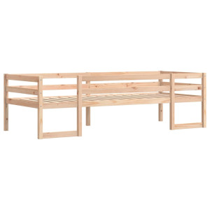 Estructura de cama para niños madera maciza de pino 75x190 cm H