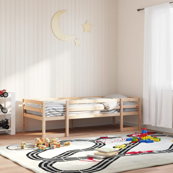 Estructura de cama para niños madera maciza de pino 75x190 cm M 3