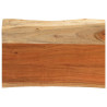 Tablero de mesa rectangular borde natural acacia 60x40x3.8 cm 1
