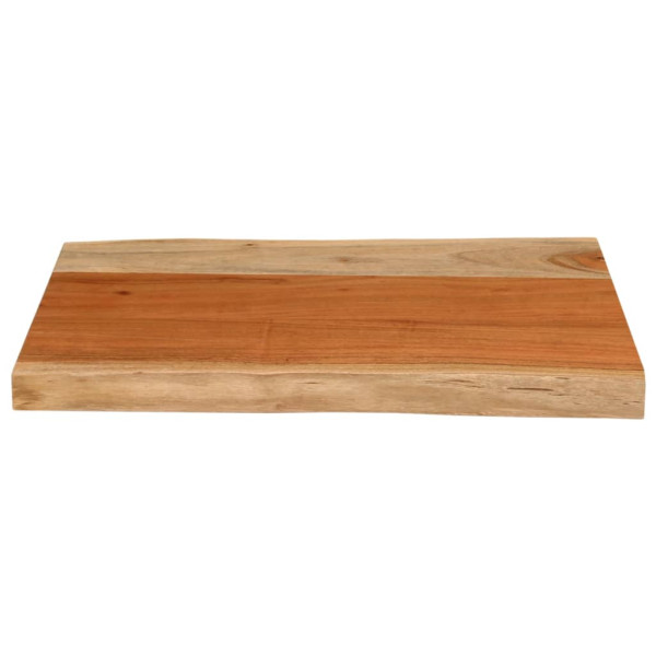Tablero de mesa rectangular borde natural acacia 60x40x3.8 cm M 3