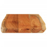 Tablero de mesa rectangular borde natural acacia 60x40x3.8 cm 4