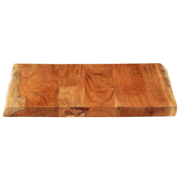 Tablero mesa cuadrado borde natural madera acacia 40x40x3.8 cm M 3