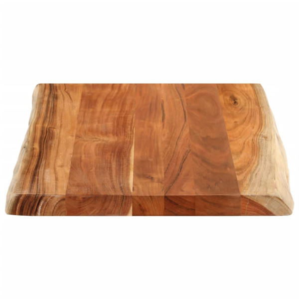 Tablero de mesa rectangular borde natural acacia 90x60x3.8 cm M 4