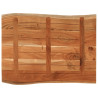 Tablero de mesa rectangular borde natural acacia 90x60x3.8 cm 5