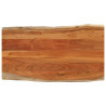 Tablero de mesa rectangular borde natural acacia 110x60x3.8 cm 1
