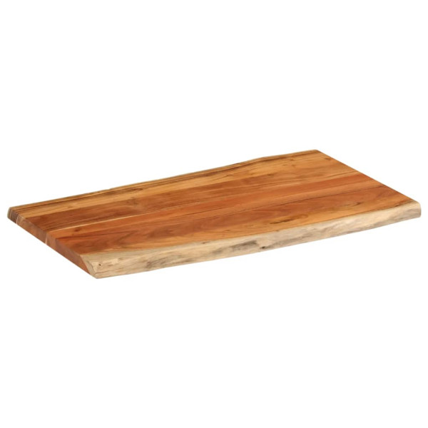 Borda de mesa retangular natural acacia 110x60x3.8 cm M 2