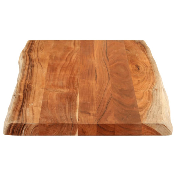 Borda de mesa retangular natural acacia 110x60x3.8 cm M 4