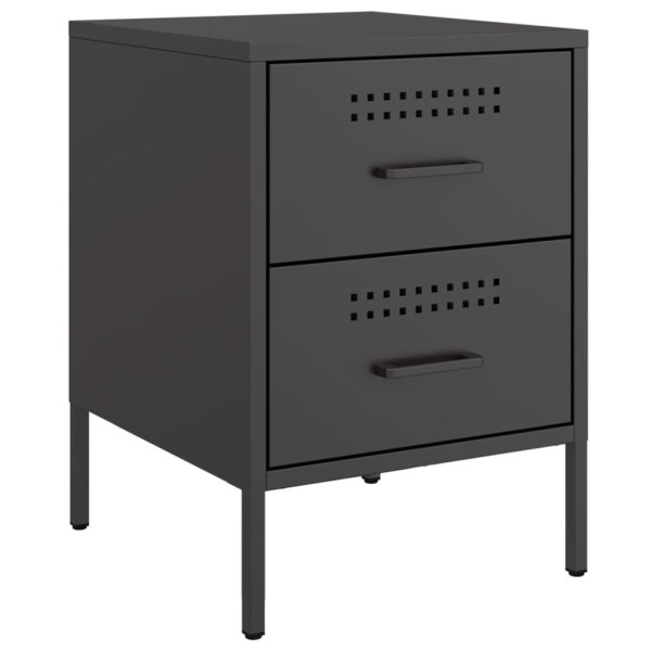 Mesa de cabeceira 36x39x50.5 cm aço preto M 2
