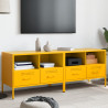 Móveis de TV 2 pcs 68x39x50.5 cm aço amarelo mostarda 4