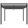Gazebo de jardim com teto retrátil 3x3 m alumínio antracite 4