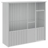 Gaiola p/ pássaros 215x78x200 cm aço galvanizado cinzento 1