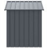Caseta perros con tejado acero galvanizado gris 117x103x123cm 4