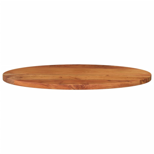 Tablero de mesa ovalado madera maciza de acacia 80x40x3.8 cm M 3