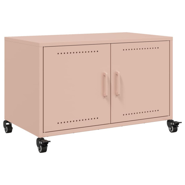 Mueble para TV acero laminado en frío rosa 68x39x43.5 cm M 2
