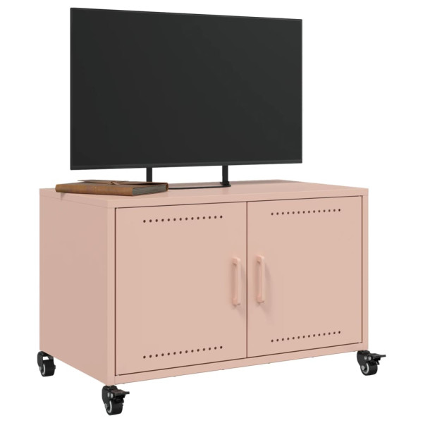 Mueble para TV acero laminado en frío rosa 68x39x43.5 cm M 5