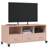 Móvel de TV 100.5x39x43.5 cm aço rosa 4
