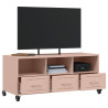 Móvel de TV 100.5x39x43.5 cm aço rosa 5