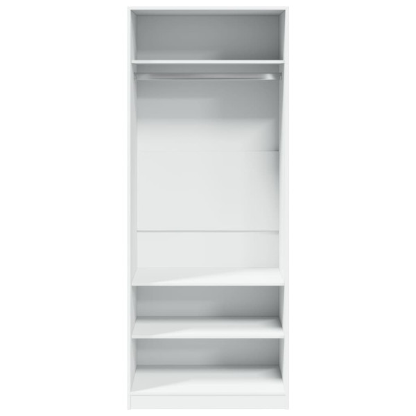 Armario de madera de ingeniería blanco 80x50x200 cm M 4
