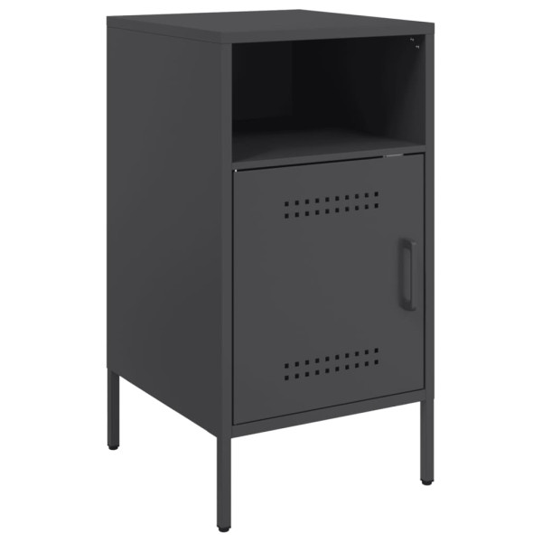 Mesa de cabeceira 36x39x68 cm aço preto M 2