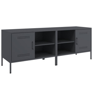 Móveis de TV 2 pcs 68x39x50.5 cm aço antracite H