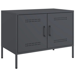 Mueble de TV acero gris antracita 68x39x50.5 cm H