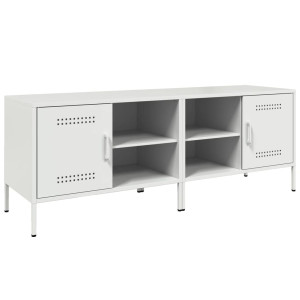 Móveis de TV 2 pcs 68x39x50.5 cm aço branco H