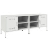 Muebles de TV 2 piezas acero blanco 68x39x50.5 cm 2