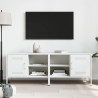 Móveis de TV 2 pcs 68x39x50.5 cm aço branco 3