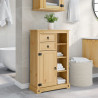 Armario de baño Corona madera maciza de pino 70x33x110 cm 1