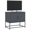 Mueble para TV de acero gris antracita 68.5x39x60.5 cm 4
