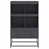 Aparador de acero laminado en frío antracita 68.5x39x111.5 cm 4