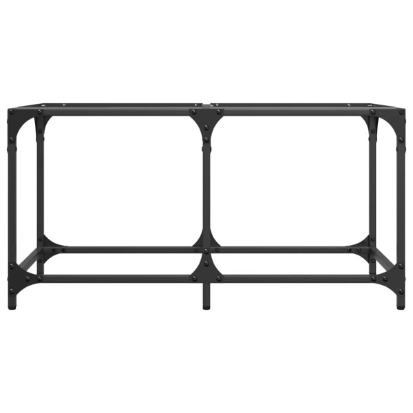 Mesa de centro superficie de vidrio acero 78.5x40x40 cm M 4