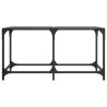 Mesa de centro superficie de vidrio acero 78.5x40x40 cm 4
