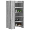 Mueble zapatero madera de ingeniería gris Sonoma 52x37.5x100 cm 1