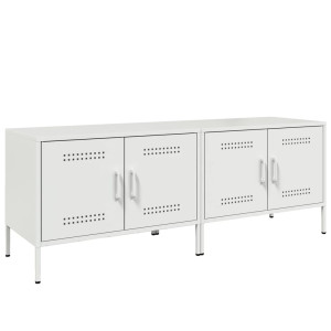 Móveis de TV 2 pcs 68x39x50.5 cm aço branco H