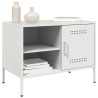 Mueble de TV de acero blanco 68x39x50.5 cm 4