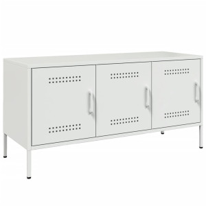 Móvel de TV 100.5x39x50.5 cm aço branco H