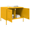 Mesa de centro acero laminado en frío amarillo 68x50x50.5 cm 4