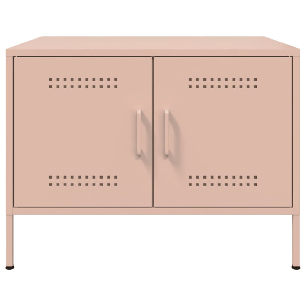 Mesa de centro 68x50x50.5 cm aço rosa M 5