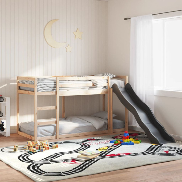 Litera con tobogán y escalera madera maciza de pino 90x190 cm M 3