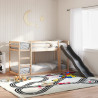 Litera con tobogán y escalera madera maciza de pino 90x190 cm 3